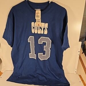 NFL Team Apparel Indianapolis Colts T‎ Y Hilton #13 Blue T-Shirt Large